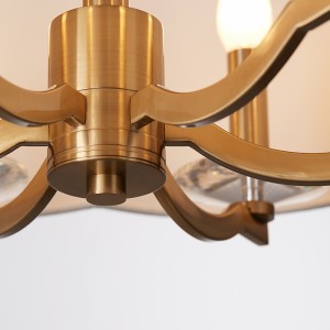 Модерен минималистичен кръгъл декоративен полилей за спалнята Km2119