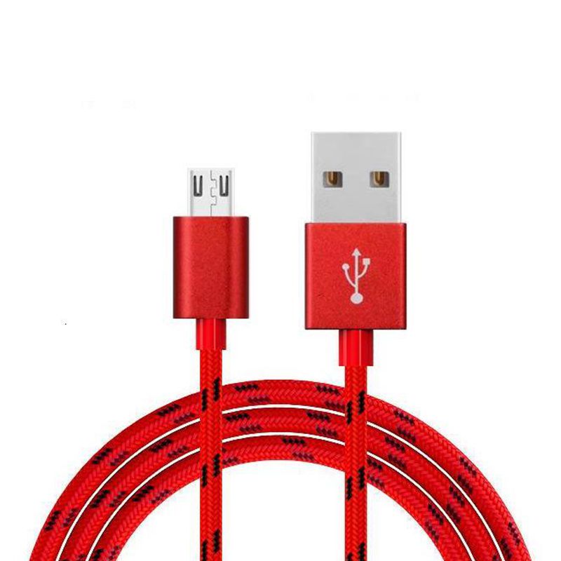 Микро към usb кабел за данни от найлонов плитки