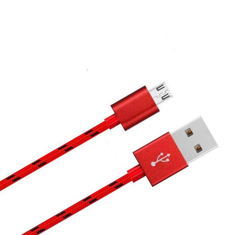 Микро към usb кабел за данни от найлонов плитки