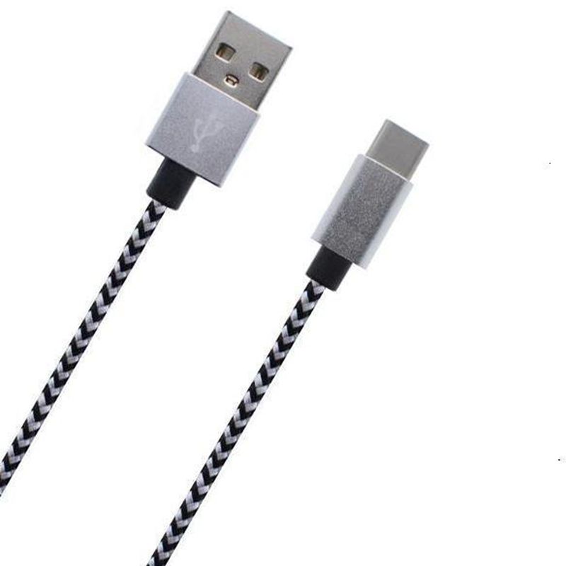 Кабел за данни от сплитани от тип C до USB найлон