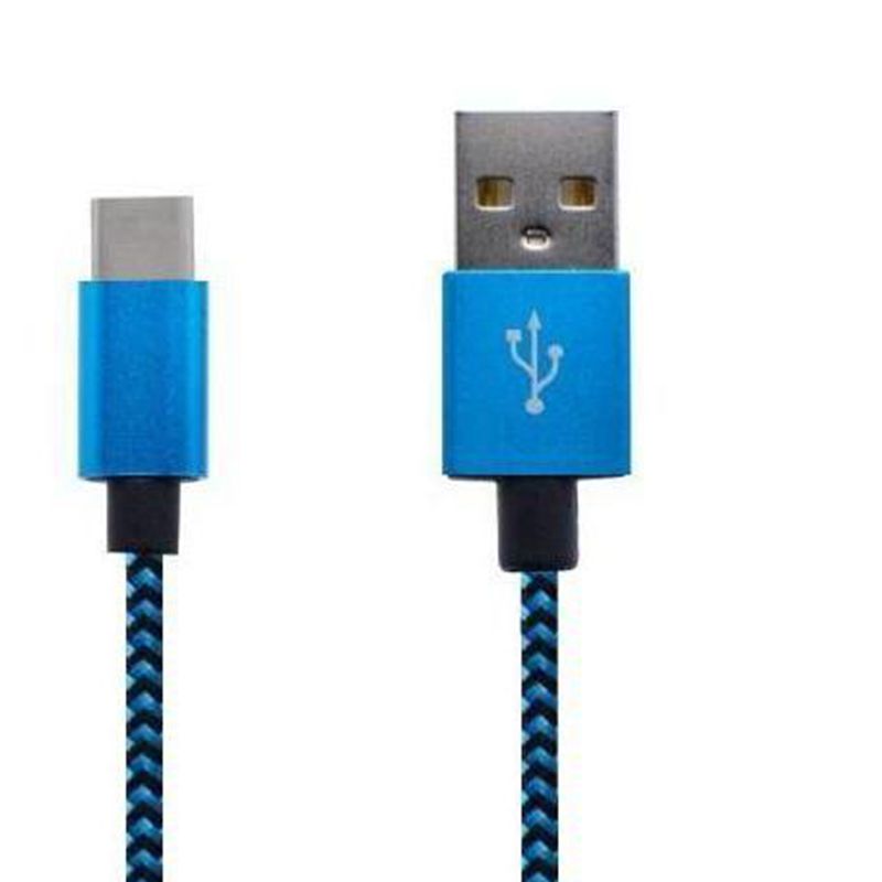 Кабел за данни с бриляно въвеждане от тип C към USB Найлон