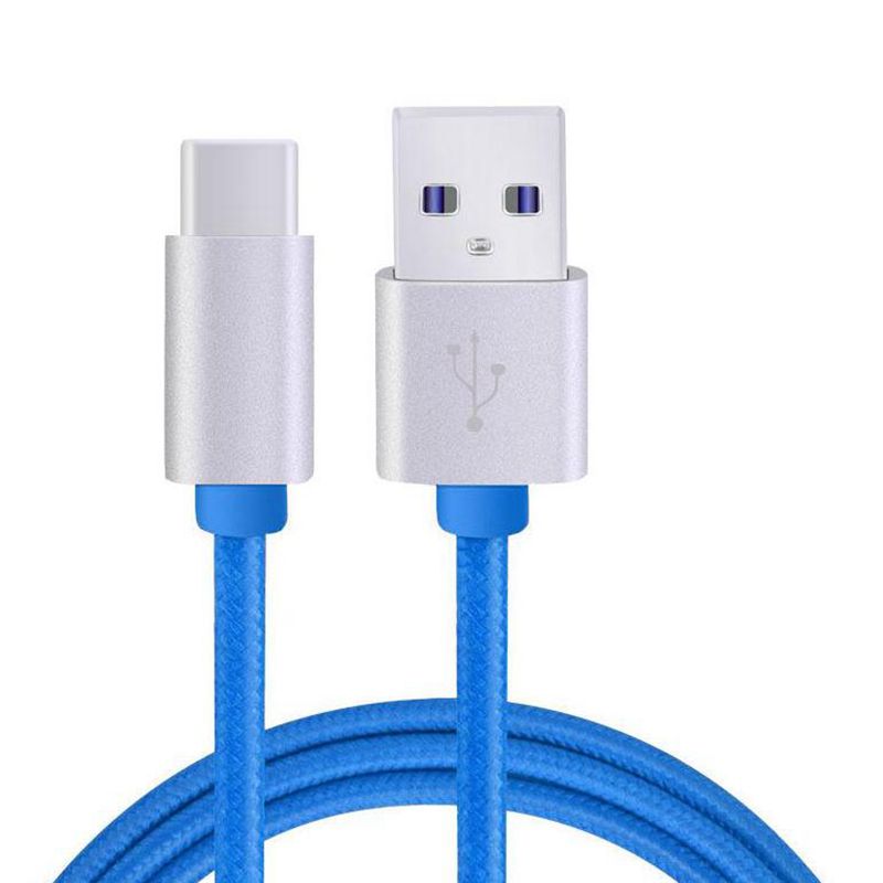 Найлонов кабел за данни тип C за USB