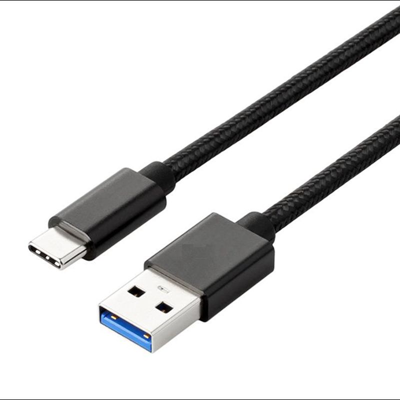 draubleType-C към USB найлонов кабел за данни