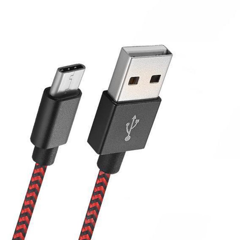 Tpye -C to USB Stripe Nylon кабел за данни