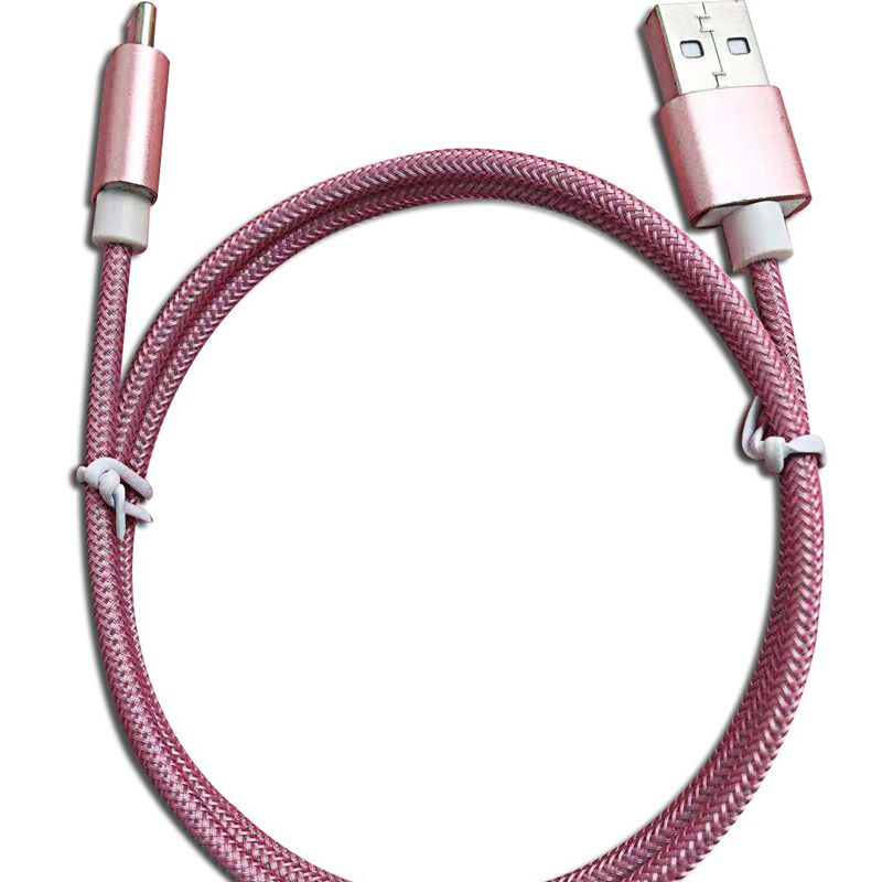 Тип-C към USB найлонов кабел