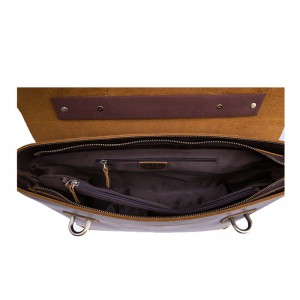 Висококачествени луди кончета от естествена кожа мъже лаптоп чанта рамо рамо