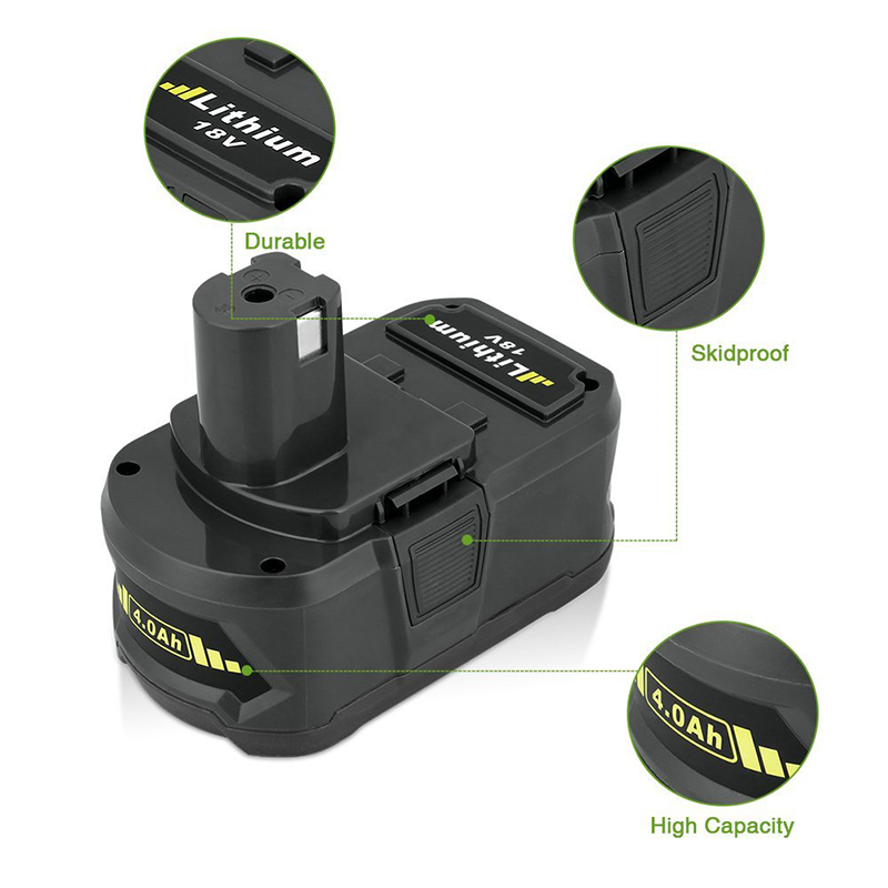 Li-ion 4000mAh 18V сменяеми акумулаторни свредла за Ryobi P105, P106, P107, P108