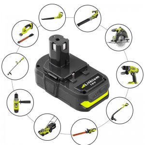 За Ryobi P102, P103, P104 2000mAh 18V литиево-йонни акумулаторни батерии
