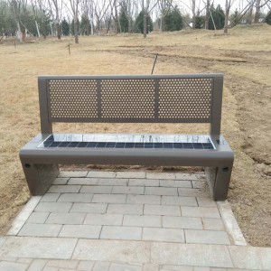 Директна фабрична външна реклама LED Light Box Smart Solar Garden Bench