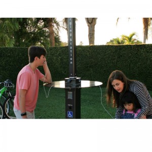 Слънчева енергия Открит парк Интелигентно USB зареждане на мобилен телефон Power Station