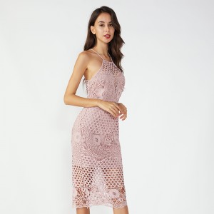 Розово стегнати изображения Секси рокля за кралица с две части комплект