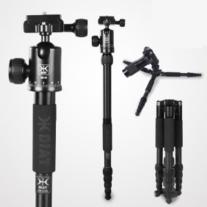 DIAT AM225A + KH10 Професионален статив за видеокамера на открито, леко тегло, алуминий, магнезиева сплав, триножник