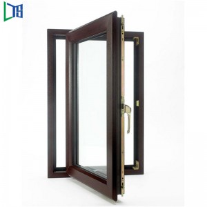 Foshan с двоен стъклопакет алуминиев френски облицовъчен прозорец за жилищна къща със звукоизолация