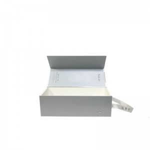 луксозна малка сгъваема матова черна магнетична грижа за кожата червило козметична хартия подаръчна опаковка кутия с лента затв...