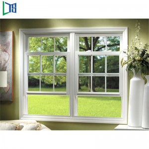 Прахово покритие Офисно предпазно заключване Шампанско Цвят Вертикална рамка Стъкло Алуминиев плъзгащ се прозорец от Китай про...