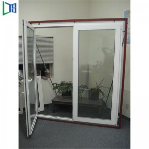 Двупосочно отваряне на алуминиев наклон с двойно закалено стъкло и завъртете Windows Филипини с прахово покритие сиво