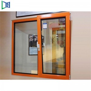 Висококачествен китайски топ доставчик, термично счупен алуминиев накланящ се и завъртащ прозорец за жилищно двойно остъкление