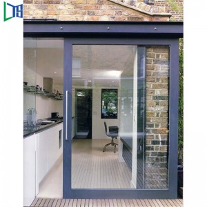 Алуминиева плъзгаща се входна врата с закалено стъкло 2019 Търговски врати Старкерска врата