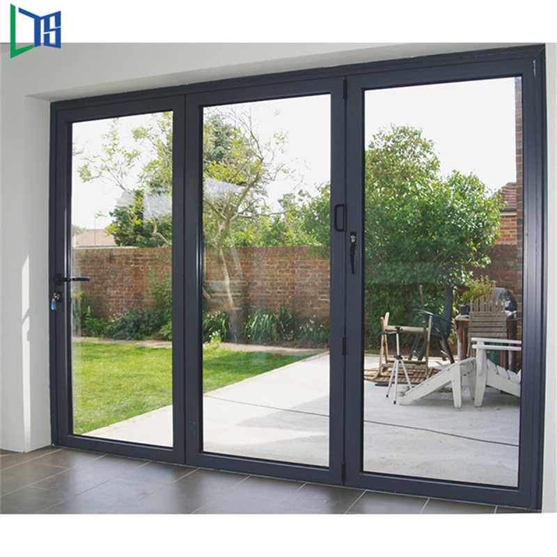 Външна хардуерна сгъваема врата Промишлена алуминиева сгъваема врата Алуминиева прозоречна врата