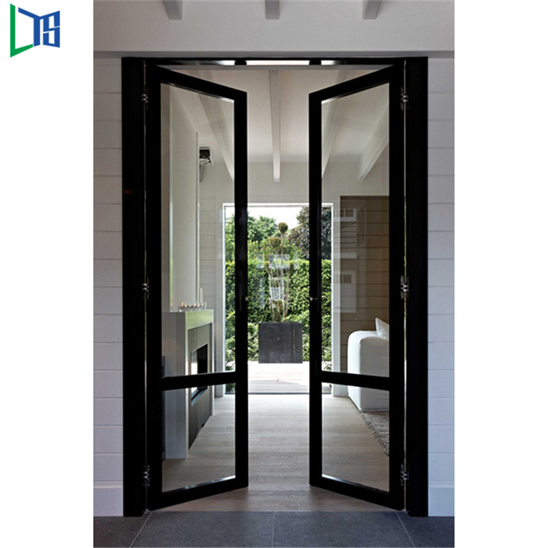 Европейски стандарт Двойни панели Люлеещ се стил Алуминиеви врати Крила шарнирни Алуминиеви интериорни външни врати
