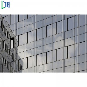 Изолираща двойно остъкляваща полувидима рамка от алуминиева завеса за търговски клас