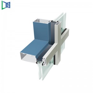 Известна фабрика за завеси за стена на рамка на слънцето Китай Висока издигаща се алуминиева завеса