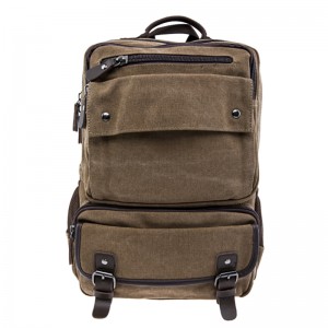 17SC-6571M Добре дошли OEM 15 години фабрика екологично издръжливи 15.6-17.3 инча голям капацитет мъже по поръчка раница реколта платно