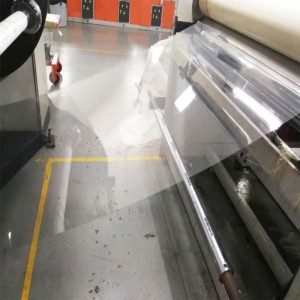 Гореща разпродажба 0.38mm прозрачен PET пластмасов филм за вакуумно оформяне