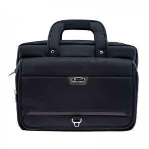 17SG-7584F Класически бизнес чанта за лаптоп за вода, устойчива на вода, 15.6 инча разширяема чанта за рамо за компютър
