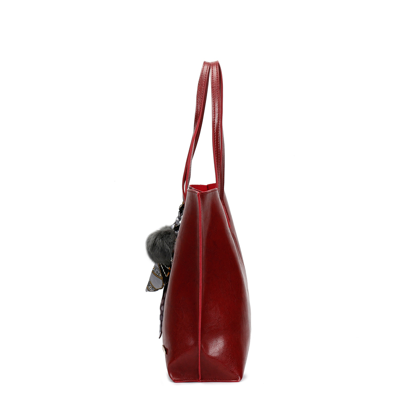 HD0823 - Пожелание на едро Горещо разпродажба вино червено PU кожа Totes чанти за жени
