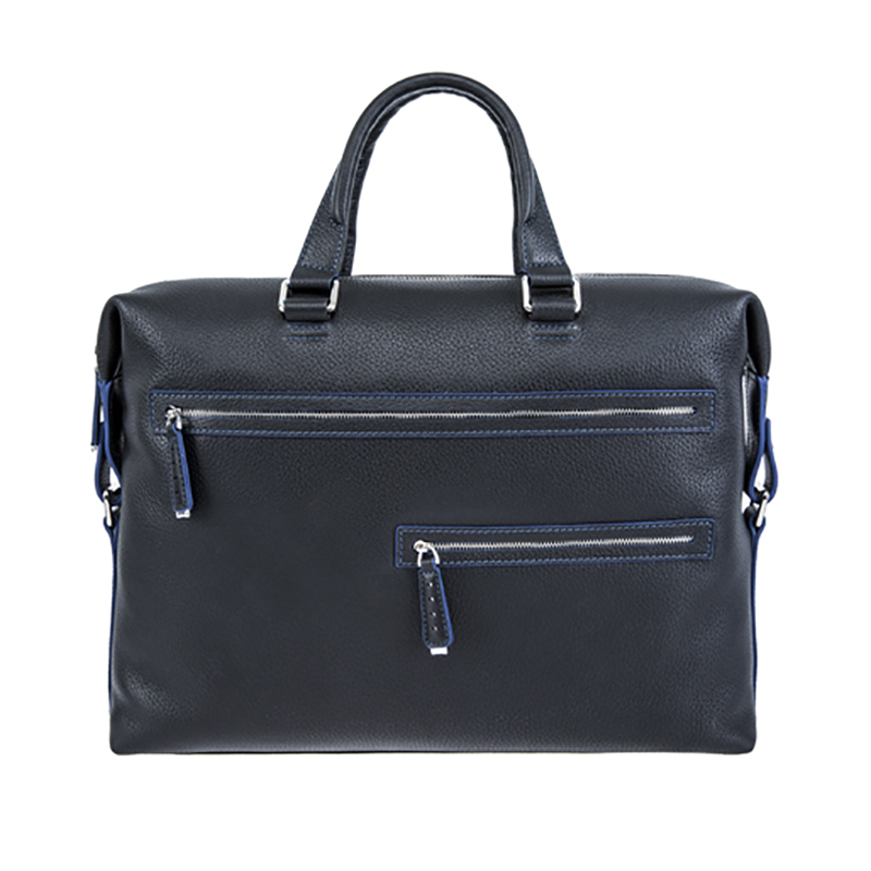 18SG-6817F Мъжка бизнес чанта Leechee с естествена кожа бизнес чанта