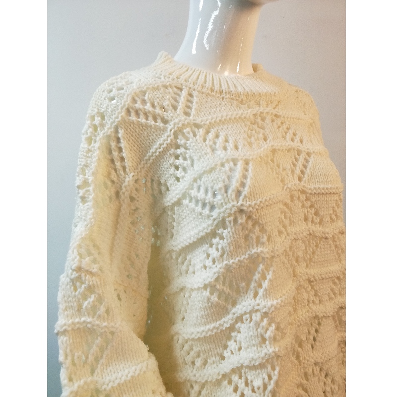 ДАМСКИ БЯЛ КРОШЕТ JUMPER RLWS0021F
