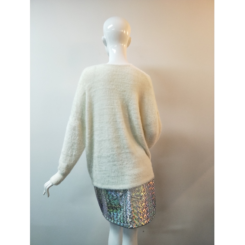 БЯЛ V-NECK SWEATER RLWS0025F