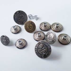 Персонализиран моден отпечатан кръгъл метален бутон за дънки 10