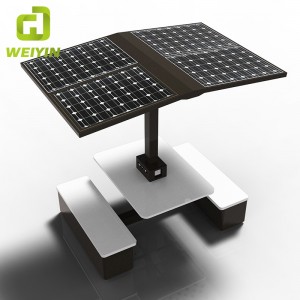 Общества за открит парк и хотели Smart Solar Power Charging Station за телефон зарядно и AC мрежа