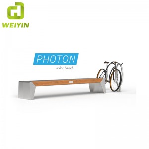 Интелигентна желязна пейка за градинска мебел Solar Power с USB зареждане и WiFi достъп