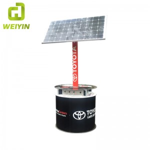 Нова зарядна станция за зареждане на мобилен телефон на открито за слънчева енергия за Smart City