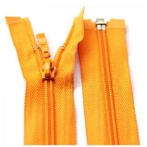 Памучно палто отворен край 70 см 5 # найлонов цип 5