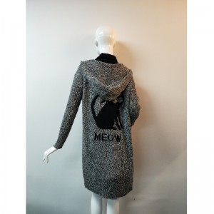 GRAY CARDIGAN SWEATER RLWS0091F