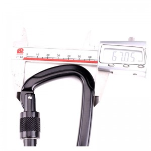 Външна алуминиева сплав с карабина с катарама тип D за заключване