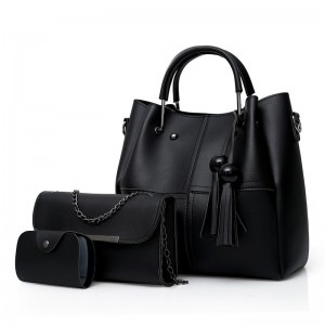 HD0827--3 PCS на комплект жени PU кожа Tote PU кожана преносима чанта PU кожа монета портмоне