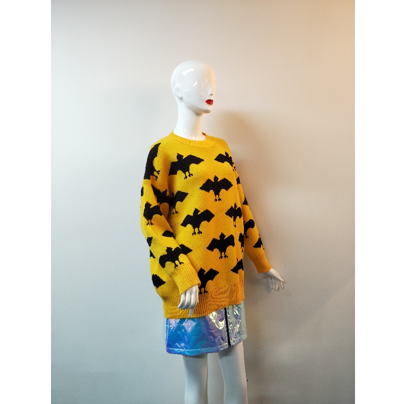 ЖЪЛТОВИ ПЕЙНТОВИ ДЪБКИ SWEATER RLWS0124F