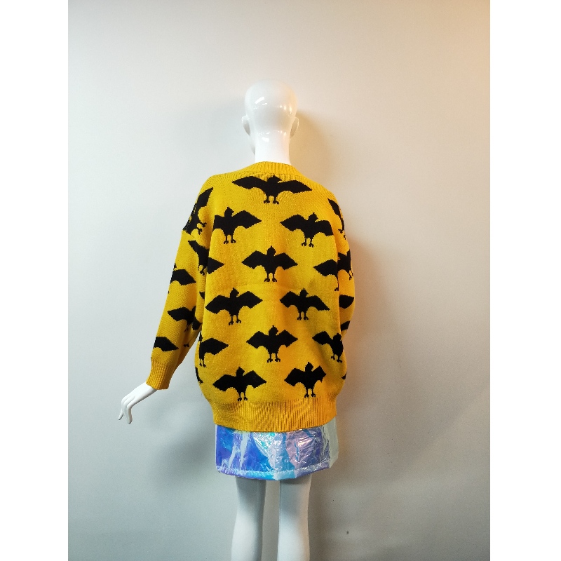 ЖЪЛТОВИ ПЕЙНТОВИ ДЪБКИ SWEATER RLWS0124F