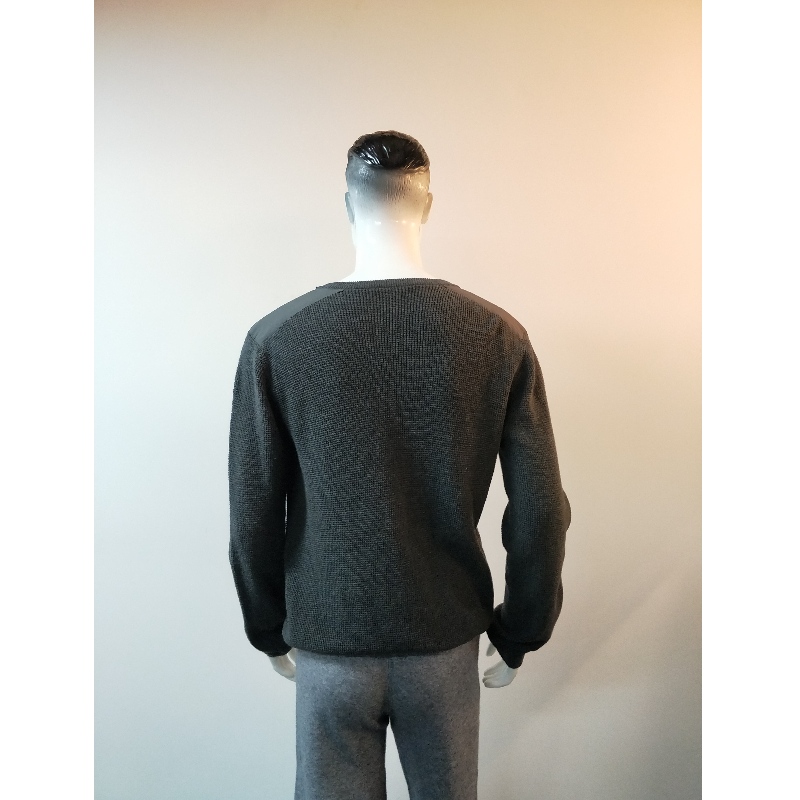 GREY V-NECK SWEATER RLMS0014F