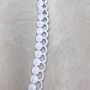 Млечна копринена дантела 13 #, полиестерна / найлонова дантела, памучна дантела