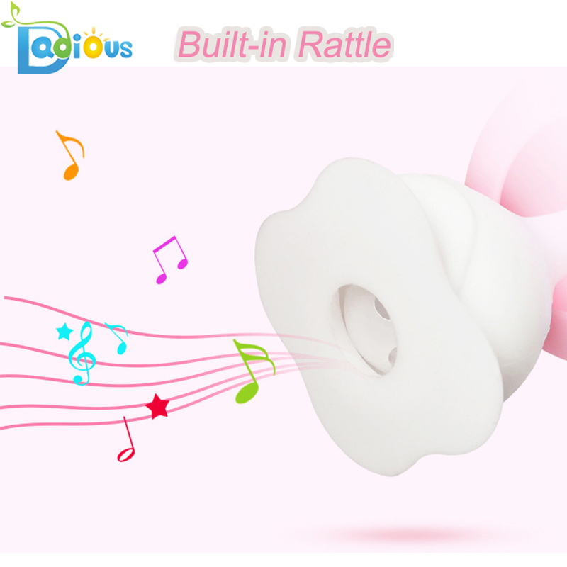 Нов дизайн Безопасност Бебешки Teether Rattle Храна Степен Силиконова Бебешка Teether BPA Безплатна бебешка кърпа
