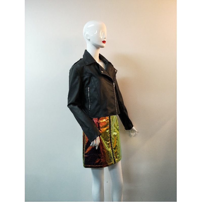 ЧЕРНА PU BIKER JAKET RLWPJ0010N