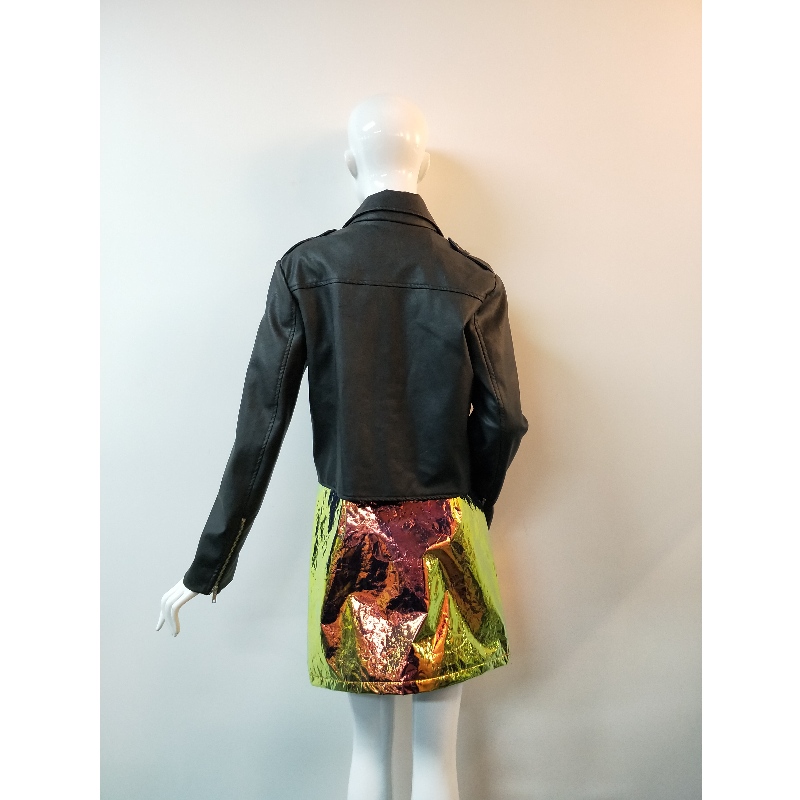 ЧЕРНА PU BIKER JAKET RLWPJ0010N