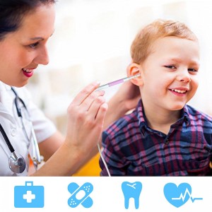 Wifi Otoscope 3 в 1 инструмент за премахване на восък за уши 720P водоустойчива камера с 6 регулируеми LED съвместими с Android и iOS