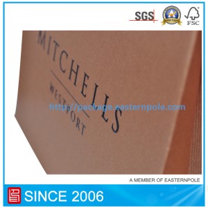 Кафява чанта за обувки с индивидуален дизайн